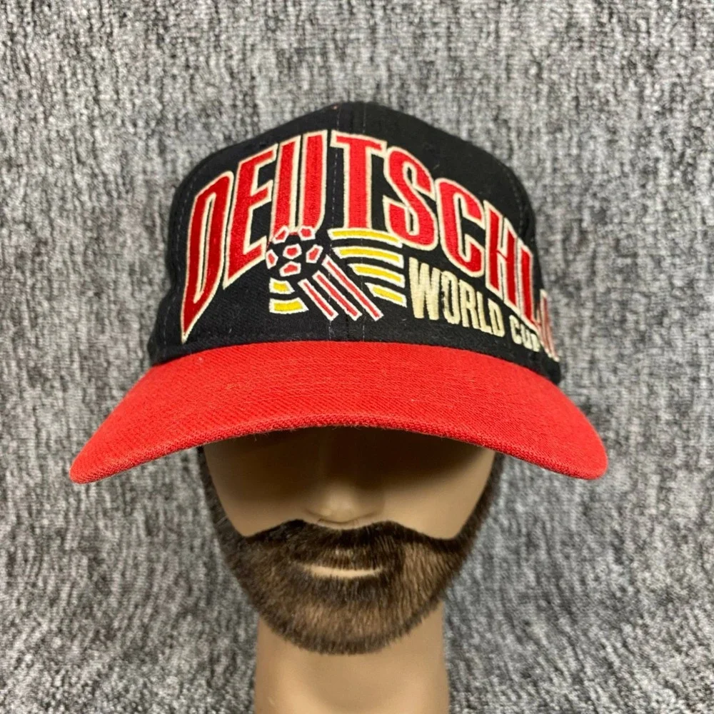 VTG 1994 World Cup Deutschland Germany Hat Apex One Snapback Cap Soccer USA 94